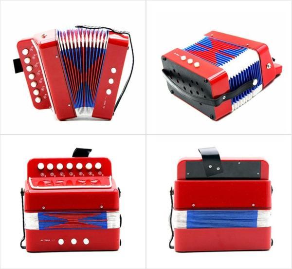HONER Kırmızı B0703Rd 3 Bas Çerkez Mızıkası Mini Akordiyon - Image 1