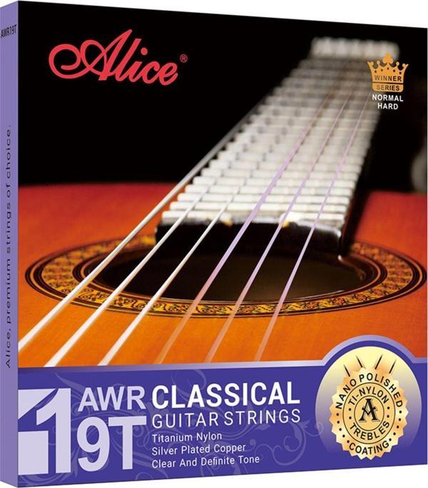 Alice Awr19T Klasik Gitar Teli Seti Normal Hard (028-044)  Titanyum Naylon Gümüş Kaplama Bakır - Image 1