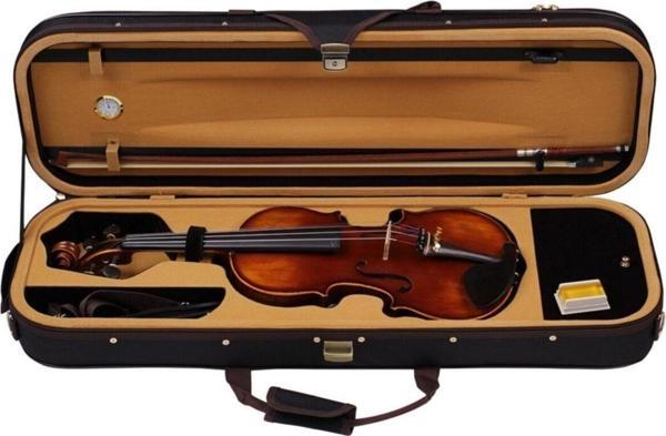 Carlovy Vla-8 Kaliteli Abanoz Aksam 4/4 Tam Boy Keman Seti - Image 1