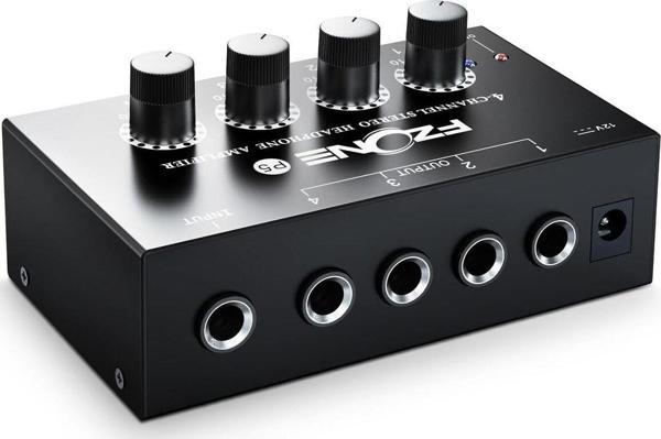 Fzone P5  Yüksek Ses Kalitesine Sahip 4 Kanallı Stereo Kulaklık Amplifikatörü - Image 1