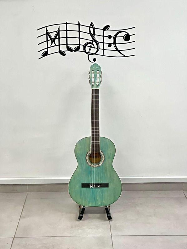 Clariss Ccg100Blx Mavi Renk Yeni Model Tam Boy Orta Kalite Klasik Gitar - Image 1