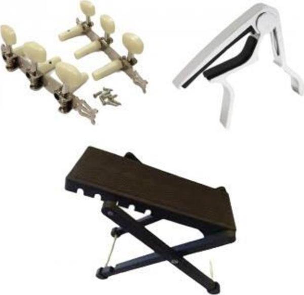 Karin 3 Lü Paket Gitarist Kelepçe-Ayak Pedalı-Klasik Gitar Burgu Seti - Image 1