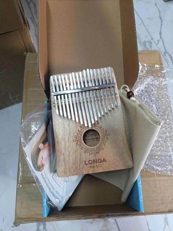 LONGA Kb17N İthal Kaliteli 17 Notalı Koa Ağacı Kalimba Seti - Image 1
