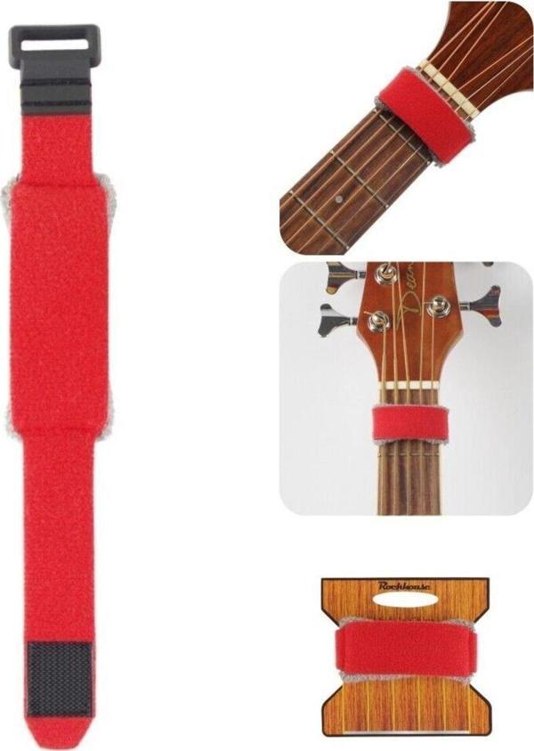 LONGA Kırmızı Renk Gitar Fret Wrap Tel Muteleme - Image 1