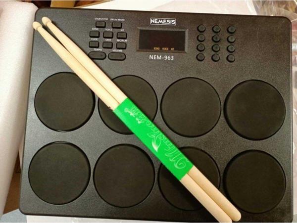 Nemesis Nem 963 Model Dijital Masaüstü Perküsyon Bateri Pedalsızdır - Image 1