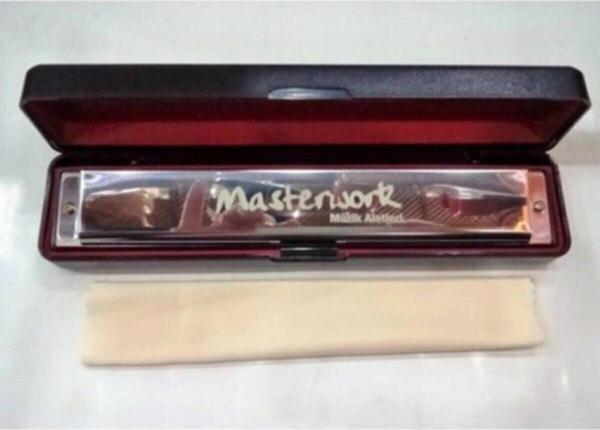 MASTERWORK Model Metal Kutulu 24 Delik Chromatic Ağız Mızıkası - Image 1