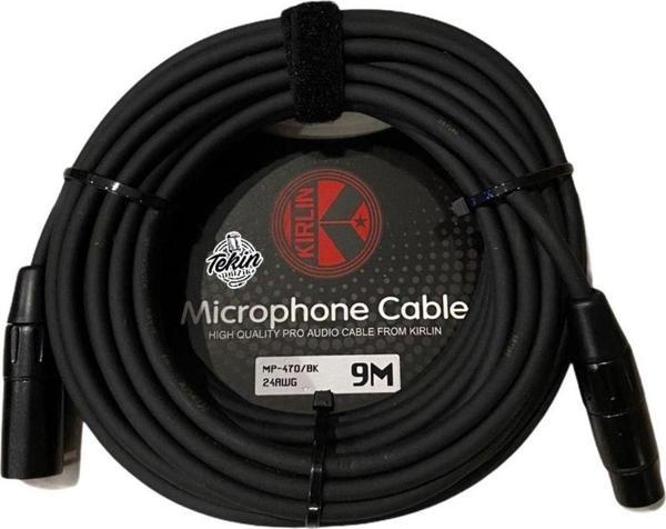 Kirlin Mp-470-9M Bk 9 Metre Profesyonel Xlr Mikrofon Kablosu - Image 1