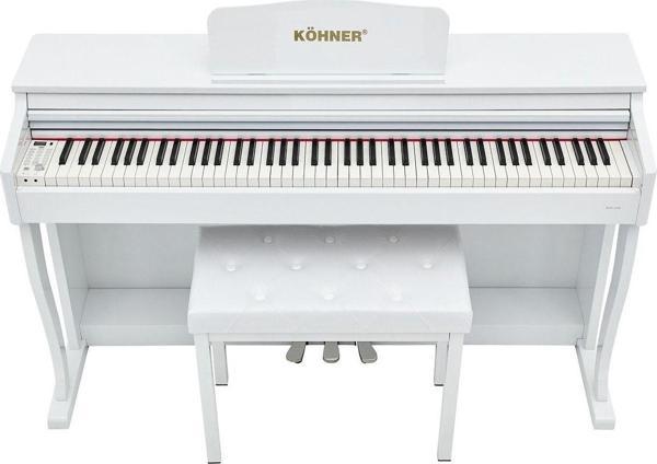 KÖHNER Slp-275 Wh Dijital Konsol Piyano, Bluetooth, Tuş Hassasiyeti, 88 Tuşlu, Kapaklı (Ve Tabure ) - Image 1