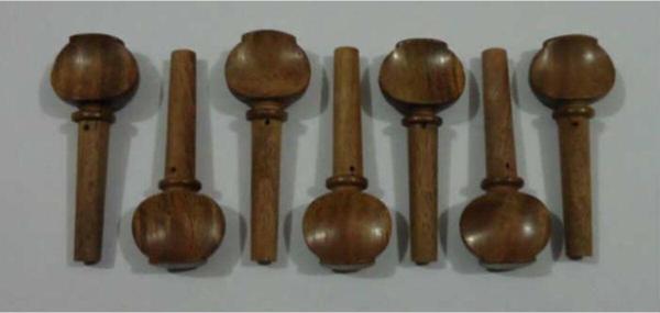 MELODY Sbm-7062.4 Ceviz Ağacı Kaliteli 7 Adet Saz Burgusu Seti-Mızrap Hediyeli - Image 1