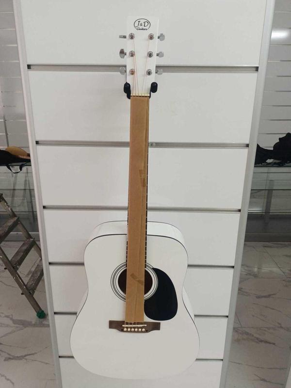 rockson J&D Guitars- Ag-6/Wh Jumbo Kasa Akustik Gitar - Image 1