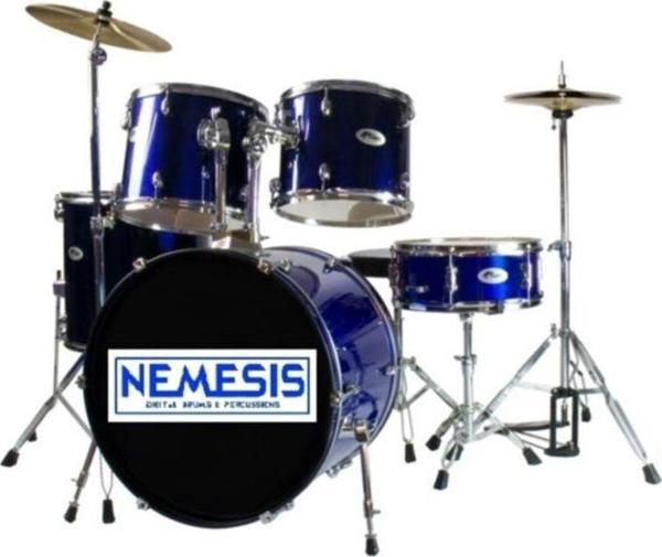 Nemesis Xs1019W-Bl Model Mavi Renk 51 Cm Kick 20 Inc Ful Akustik Bateri Seti - Image 1