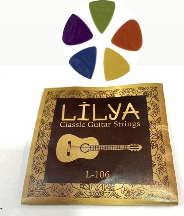 şenses müzik market Lilya Klasik Gitar Teli 2'Li Ekonomik Set - Image 1