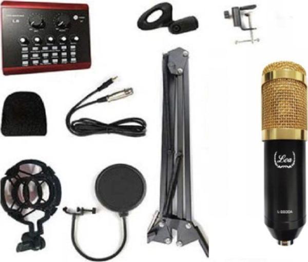 LEA L-2800A Model Fonksiyonel Ses Kartlı Condanser Stüdyo Ve Canlı Yayın Mikrofons Eti - Image 1