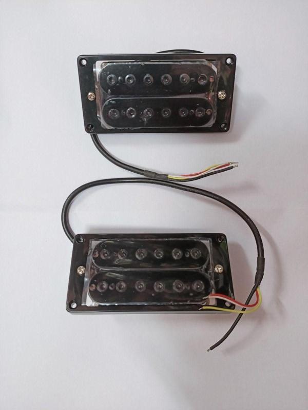 LEA Noktalı Siyah Renk Humbucker Manyetik -1 Çift 2 Adet - Image 1