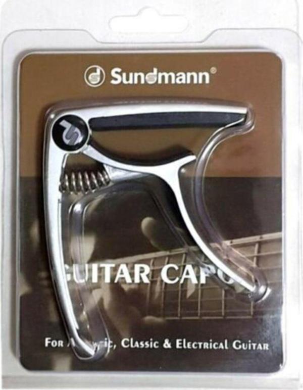 Sundmann Sundman Profesyonel Gitar-Saz Kelepçesi-Gitar-Saz Kapo-Gümüş Renk - Image 1