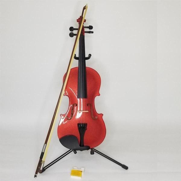 Valeria Keman 4/4 Parlak Cilalı- Simli (Keman + Çanta + Yay + Reçine) - Image 1