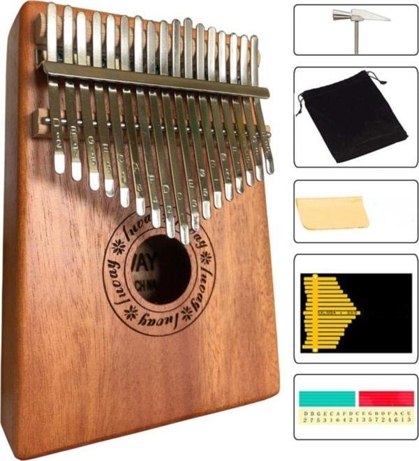 Valeria Kl-17 Model Maun Ağacı Süper Kalite Kalimba Seti - Image 1