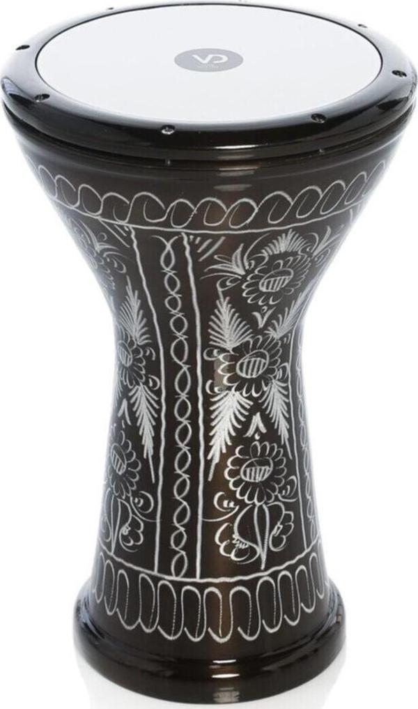 Vatan Siyah Erzincan İşlemeli Bas Döküm Darbuka - Image 1