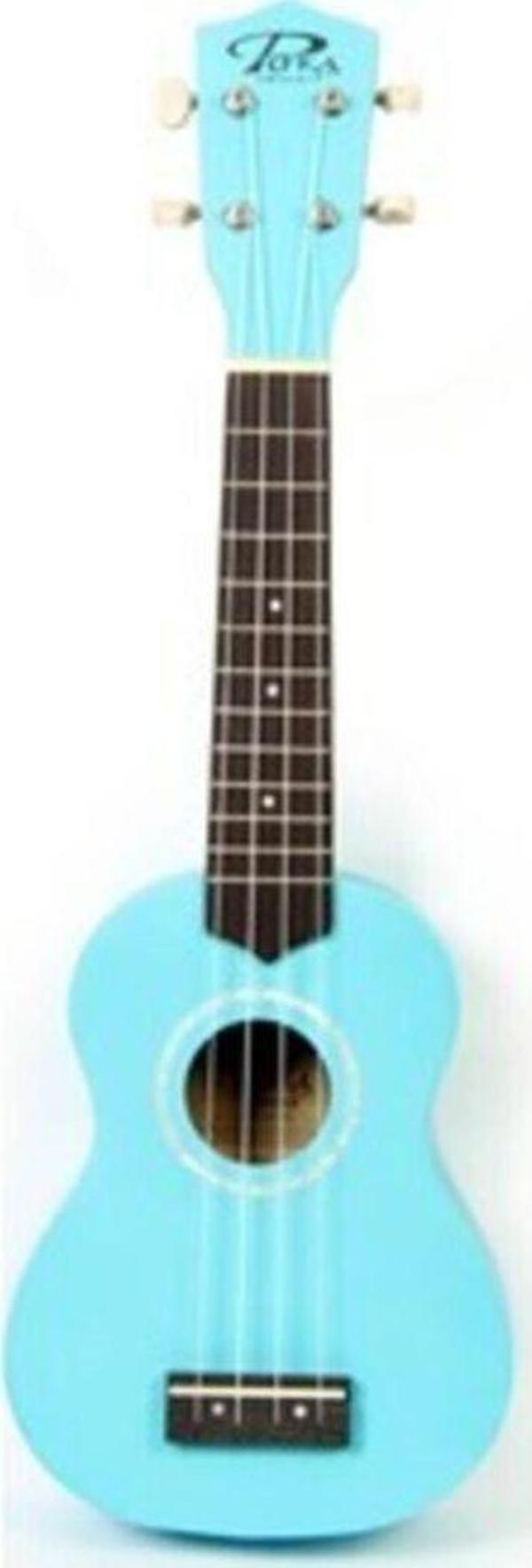 PUKA Pk-10Bl Soprano Boy Mavi Renk Gül Klavye Ve Eşik Ukulele Kılıf Pena Hediyeli - Image 1