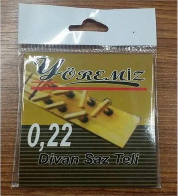 YÖREMİZ 3 Set 0.22 Numara Divan Sazlar Için Tel Seti-3 Paket Birden -Mızrap Hediyelidir - Image 1