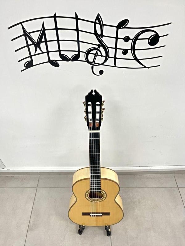 PUKA Üst Kalite Özel Yapım Kelebek  Ağacı Tam Boy Klasik Gitar+Kılıf+Pena - Image 1