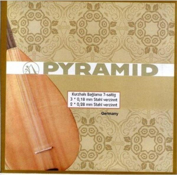 Pyramid 2 Paket 0.18 Numara Kısa Sap Saz Teli Seti-2 Takım-Mızrap Hediyeli - Image 1