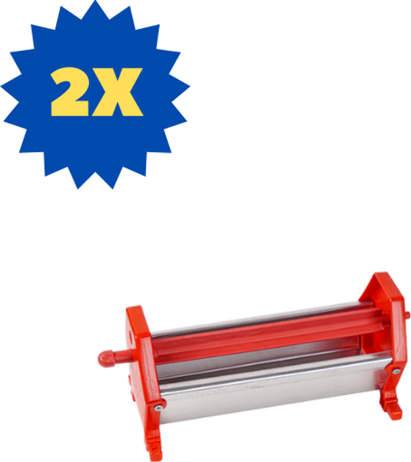 TavPet Güvercin Fırfırlı Yemlik 25 Cm Metal 2 Adet - Image 1