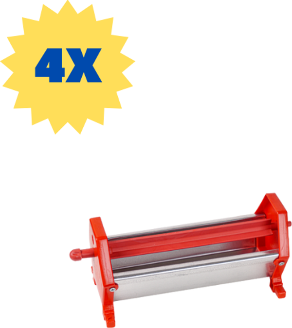 TavPet Güvercin Fırfırlı Yemlik 25 Cm Metal 4 Adet - Image 1