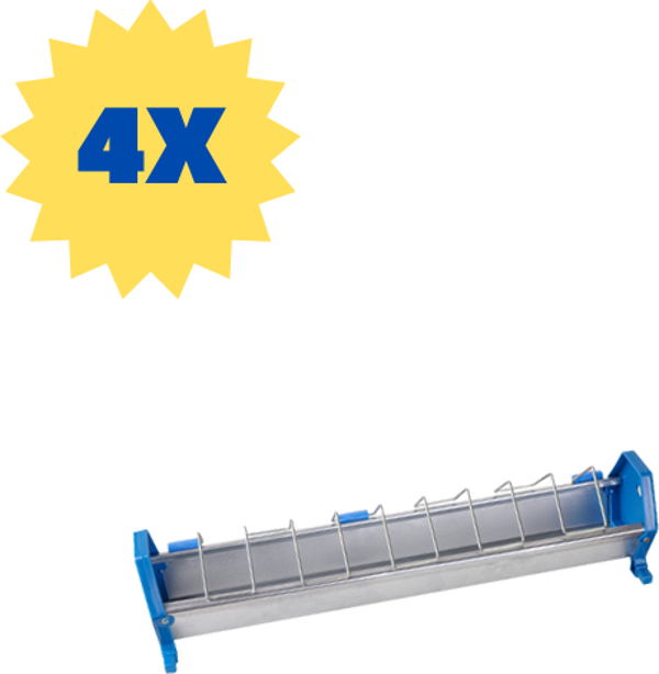 TavPet Güvercin Yemlik 50 Cm Metal 4 Adet - Image 1