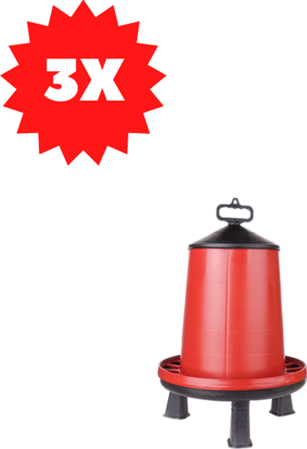 TavPet Tavuk Yemliği Üstten Dolum 12-15 Kg Ayaklı 3 Adet - Image 1