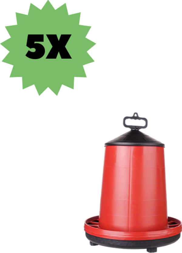 TavPet Tavuk Yemliği Üstten Dolum Askılı Kulplu 12-15 Kg. 5 Adet - Image 1
