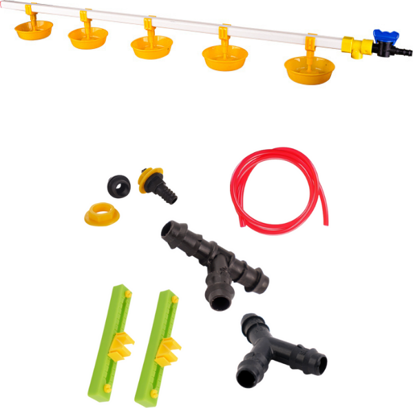 TavPet Nipel Suluk Sistemi Montaj Aparatlı Büyük Yaylı Çanaklı 100 Cm - Image 1