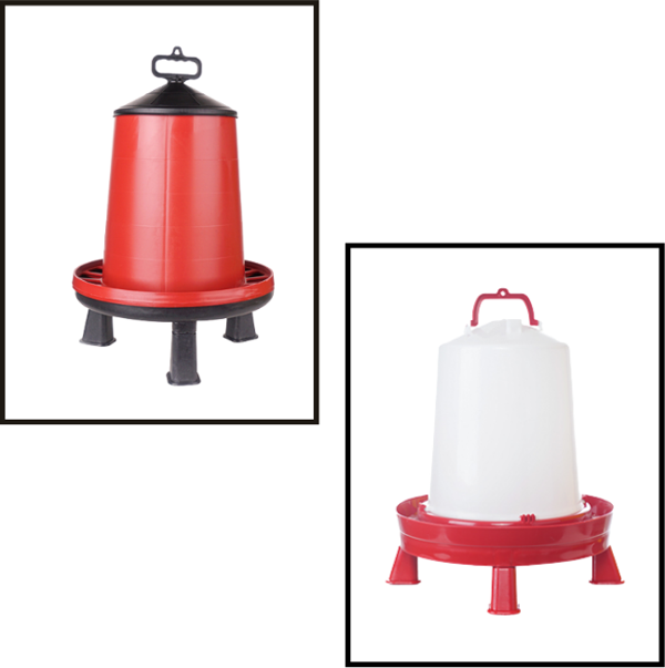 TavPet Ayaklı Tavuk Yemliği 12-15 Kg+Ayaklı Suluğu 12 Lt - Image 1