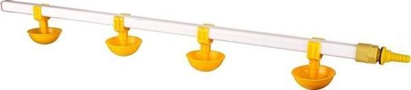 TavPet Civcivler İçin Eko Nipel Suluk Sistemi  80 Cm 4 Nipelli Küçük Yaylı Çanaklı - Image 1