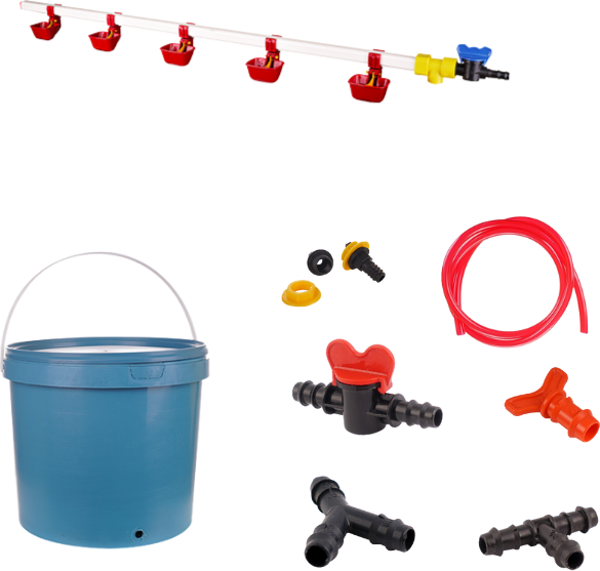 TavPet Nipel Tavuk Suluğu 20 Lt Depolu Dilli Çanaklı  (Set/23) - Image 1