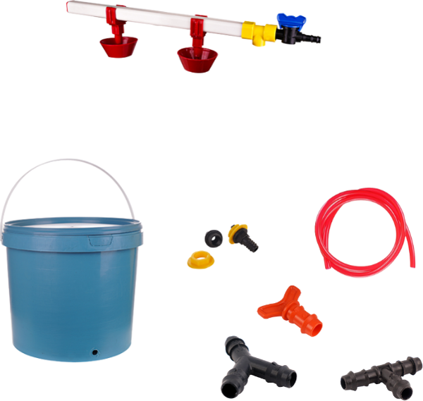 TavPet Nipel Tavuk Suluğu 20 Lt Depolu Yaylı Çanaklı (Set/3) - Image 1