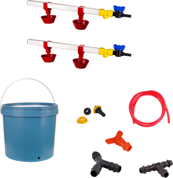 TavPet Nipel Tavuk Suluğu 20 Lt Depolu Yaylı Çanaklı (Set/4) - Image 1