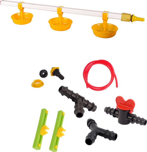 TavPet Ekonomik Nipel Suluk Montaj Aparatlı Büyük Yaylı Çanaklı 60 Cm - Image 1