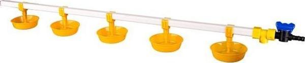 TavPet Hindiler İçin Nipel Suluk Sistemi 100 Cm 5 Nipelli Büyük Yaylı Çanaklı - Image 1