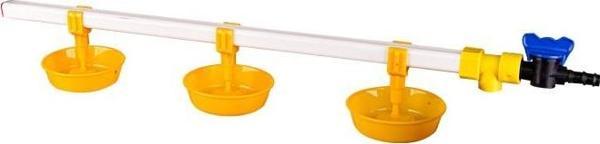 TavPet Hindiler İçin Nipel Suluk Sistemi 60 Cm 3 Nipelli Büyük Yaylı Çanaklı - Image 1