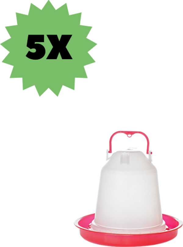 TavPet Tavuk Suluğu Askılı 3 Lt. Eko 5 Adet - Image 1