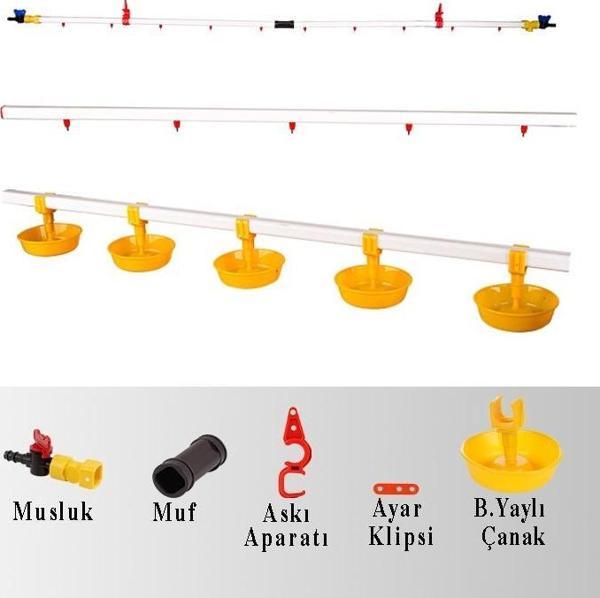TavPet Nipel Suluk Sistemi 40 Metre Hat Büyük Yaylı Çanaklı - Image 1