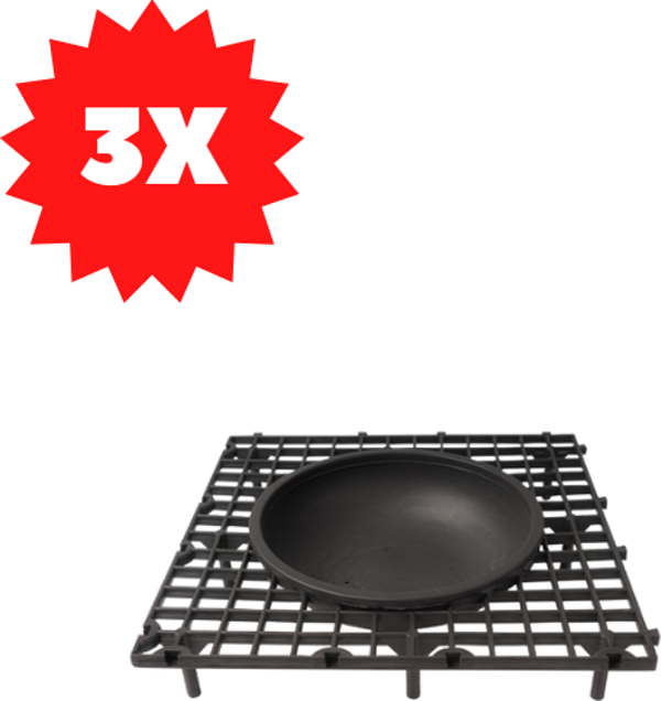 TavPet Güvercin Izgaralı Folluk 33x33 3 Adet - Image 1