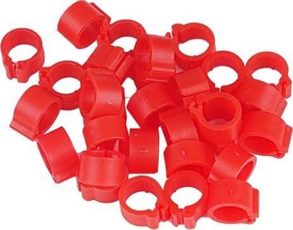 TavPet Civciv Bileziği 7,5 mm 50 Lik Pk. Kırmızı - Image 1