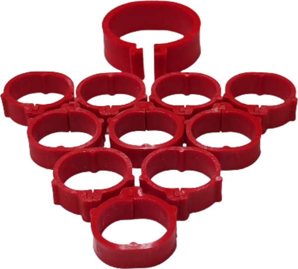 TavPet Tavuk Bileziği 18 mm 50 Lik Pk. KIRMIZI - Image 1