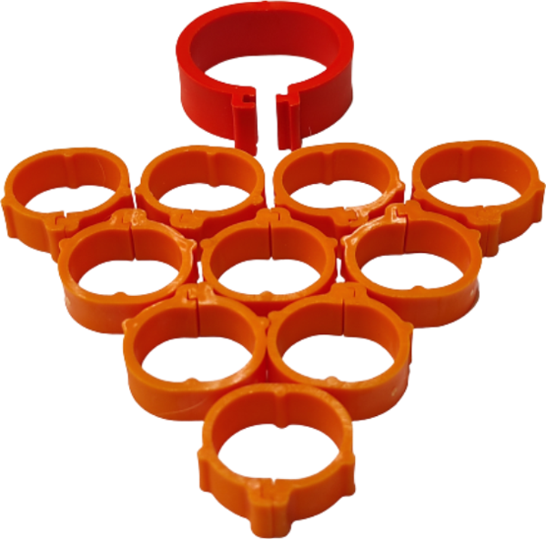 TavPet Tavuk Bileziği 18 mm 50 Lik Pk. TURUNCU - Image 1