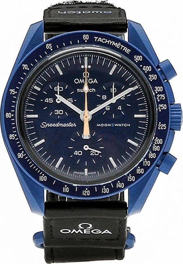 Swatch X Omega Bioceramic Moonswatch Mission To Neptune Moonshine Gold - Image 1