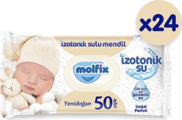 Molfix Yenidoğan Izotonik Islak Mendil 24Lü Paket - Image 1