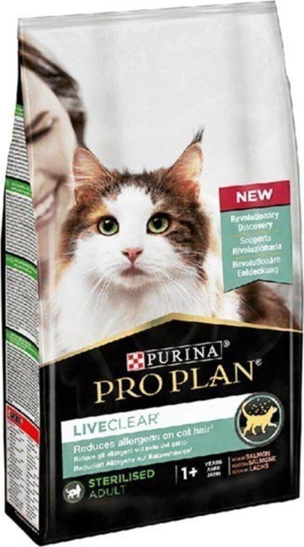 Pro Plan Live Clear Alerjik Kısırlaştırılmış Somon Kedi Maması 1,4 Kg - Image 1