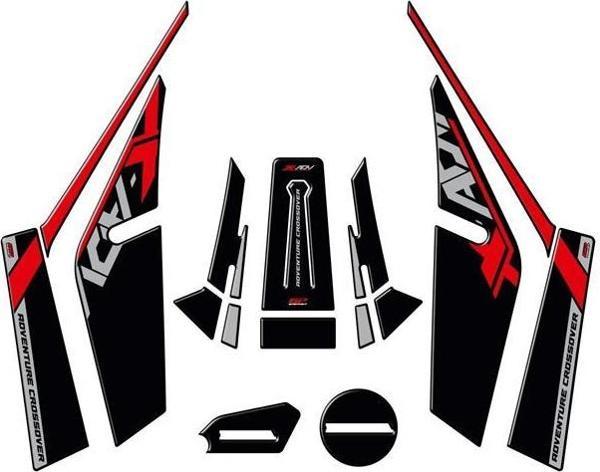 Gp Kompozit Tank Pad Seti Kırmızı Honda X-adv 2021-2024 - Image 1